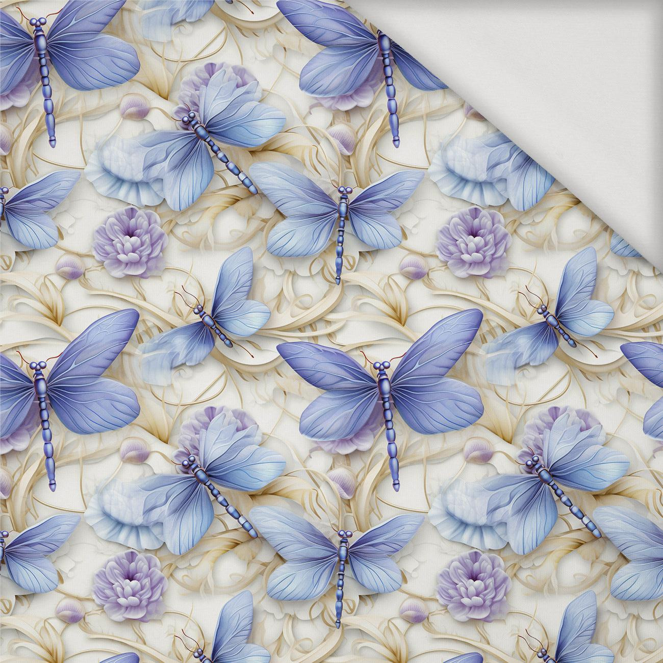 Butterfly & Flowers wz.15 - Jersey wiskozowy