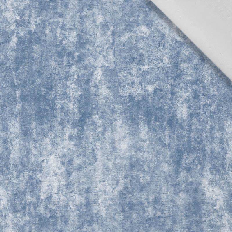 GRUNGE (niebieski) - tkanina bawełniana