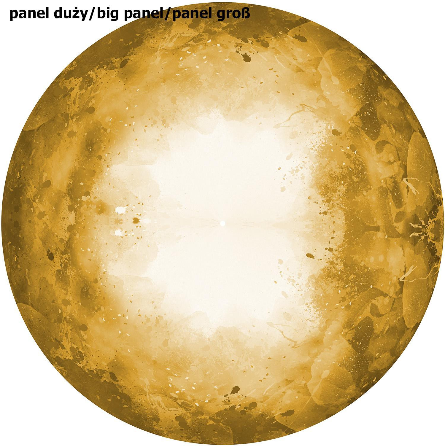 KLEKSY (złoty) - duży panel na spódnicę z koła