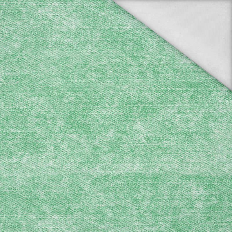 PRZECIERANY JEANS (zielony) - tkanina wodoodporna