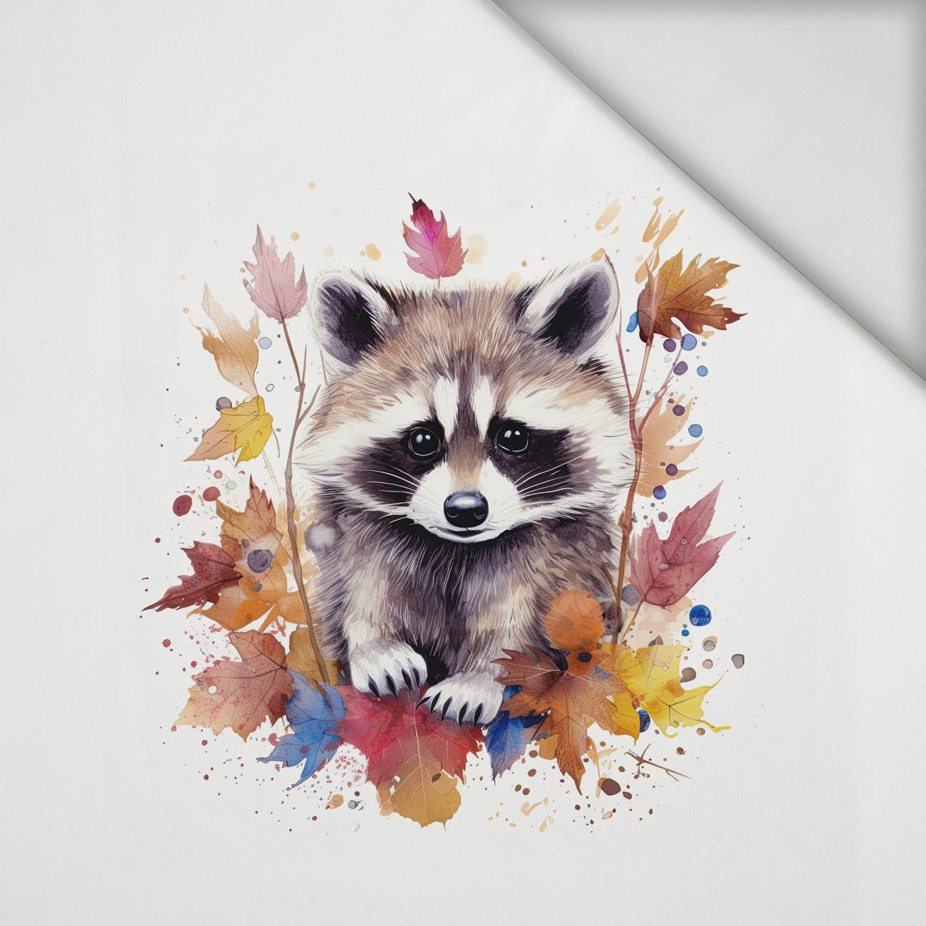 WATERCOLOR RACCOON WZ. 2 - panel (60cm x 50cm) lycra 300g