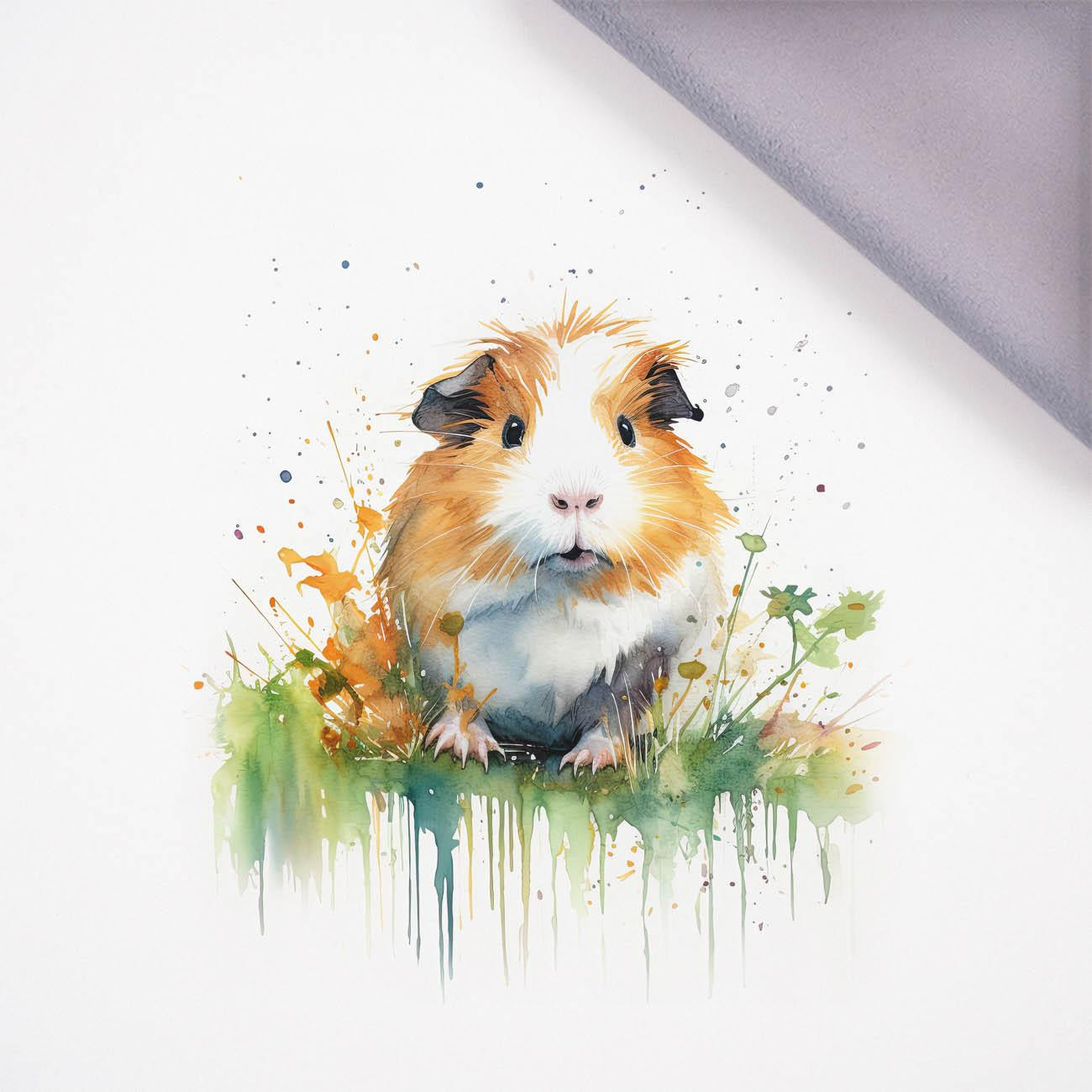 WATERCOLOR GUINEA PIG - PANEL (75cm x 80cm) softshell