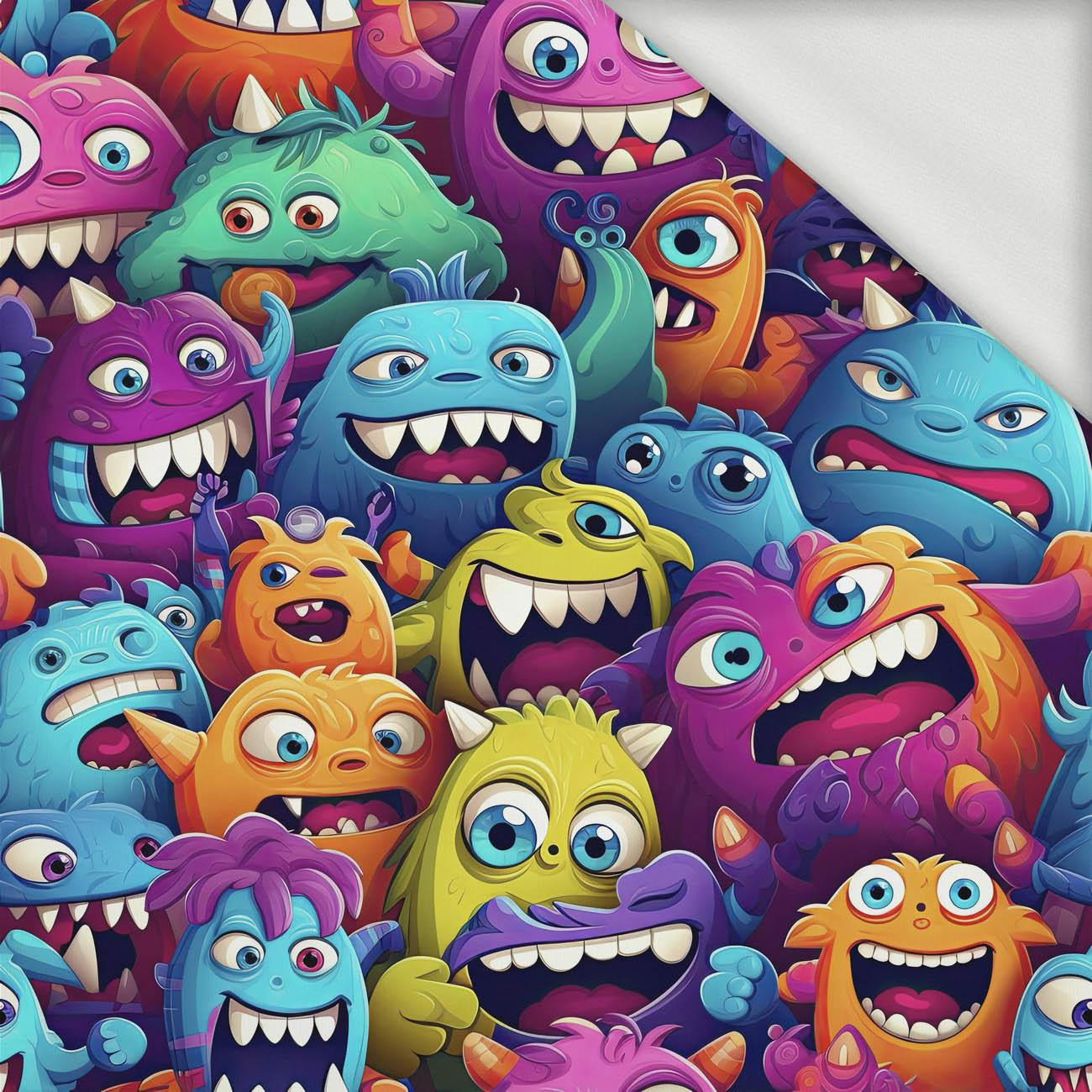 CRAZY MONSTERS WZ. 1 - dresówka pętelkowa