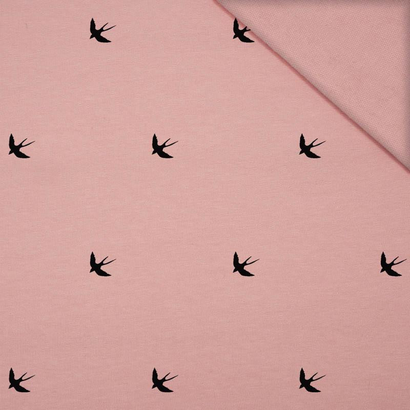 JASKÓŁKI (MINIMAL)  / B-05 - róż kwarcowy - dzianina pętelkowa