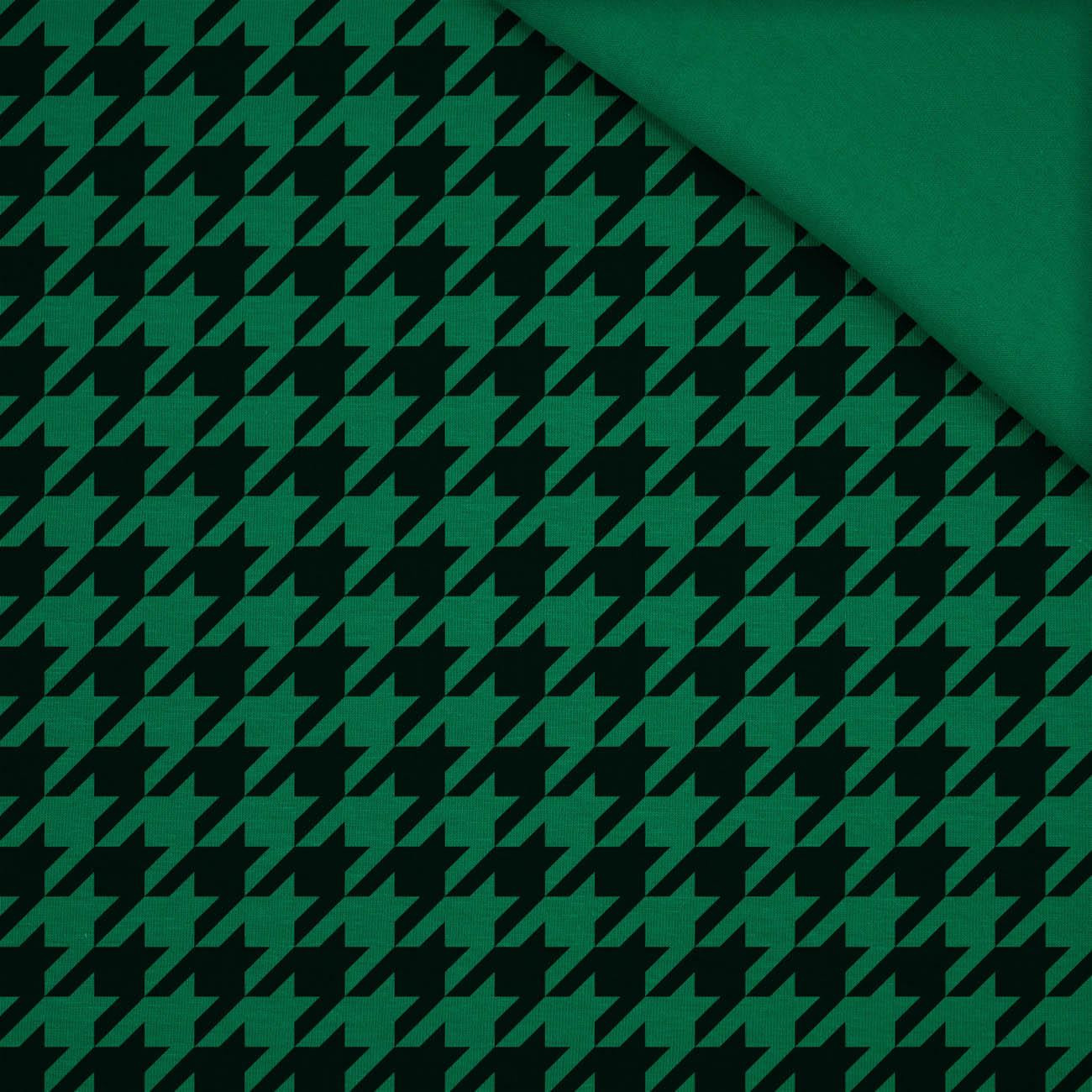 CZARNA PEPITKA / B-27 - zielony - single jersey 