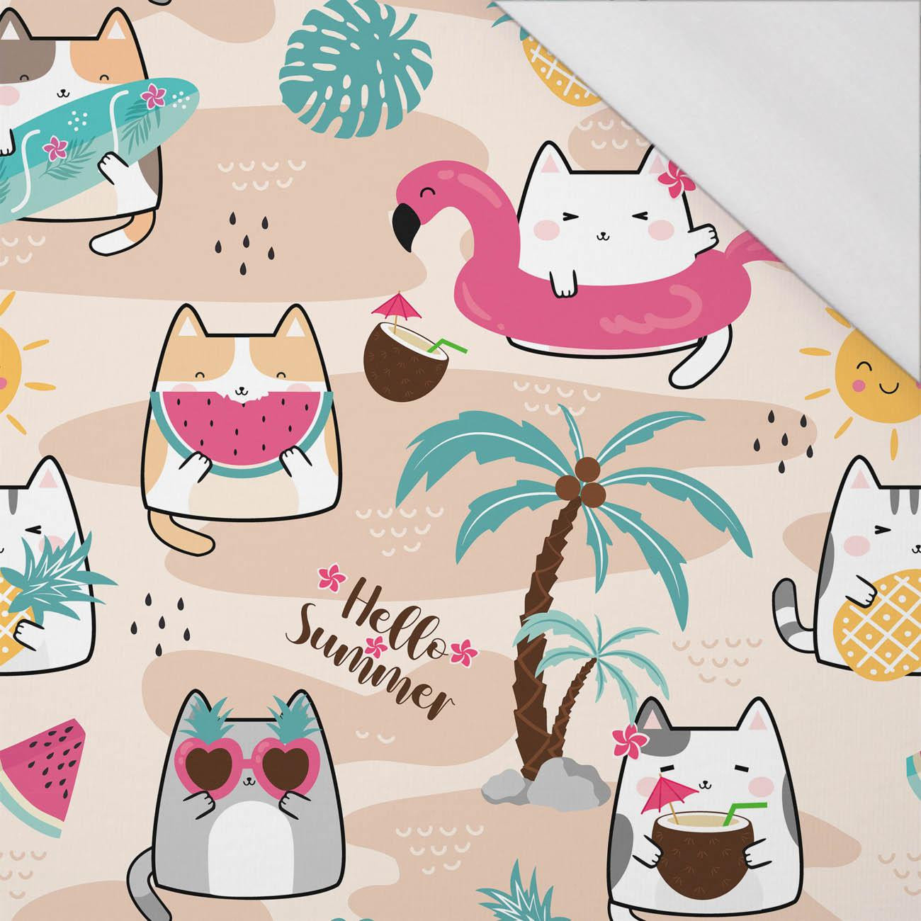 SUMMER CATS wz. 2 - single jersey z elastanem 