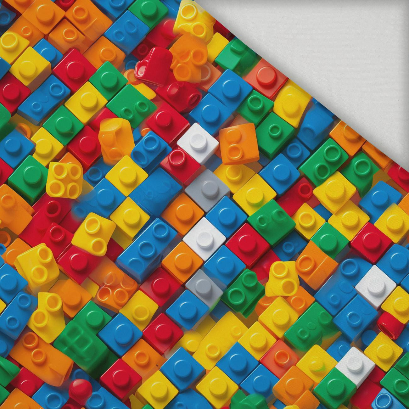 COLORFUL BLOCKS WZ. 2 - tkanina szybkoschnąca