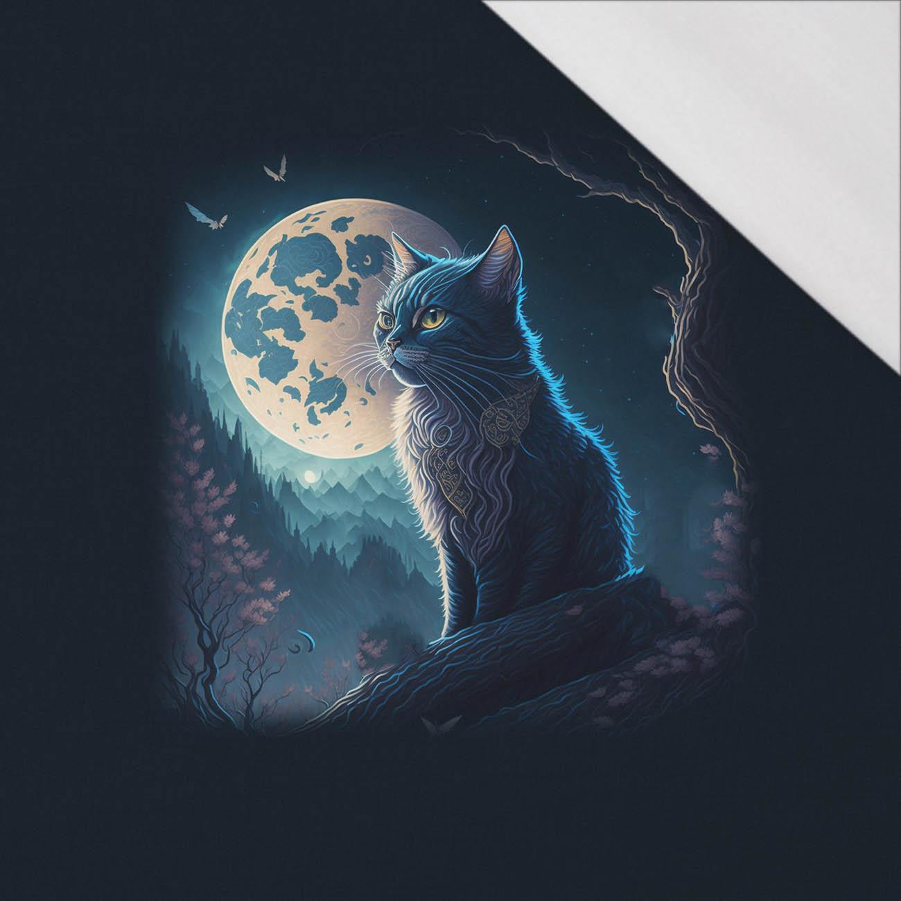 MOON CAT - panel (75cm x 80cm) dzianina pętelkowa