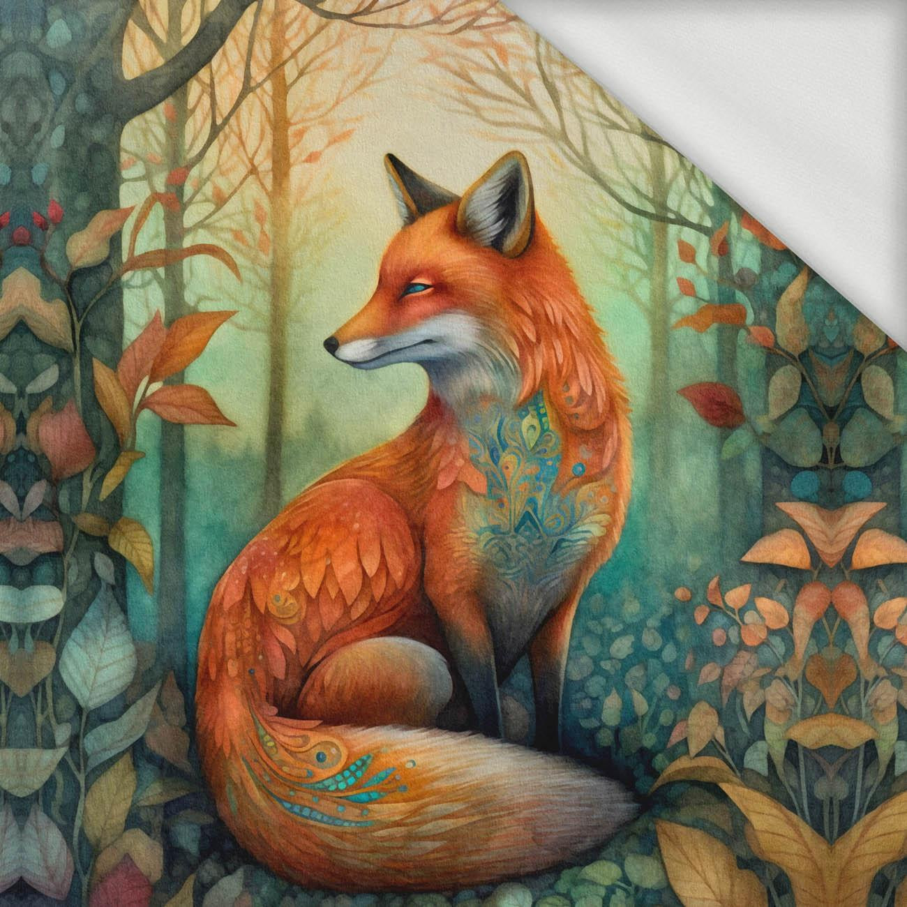 BOHO FOX - panel (75cm x 80cm) dzianina pętelkowa
