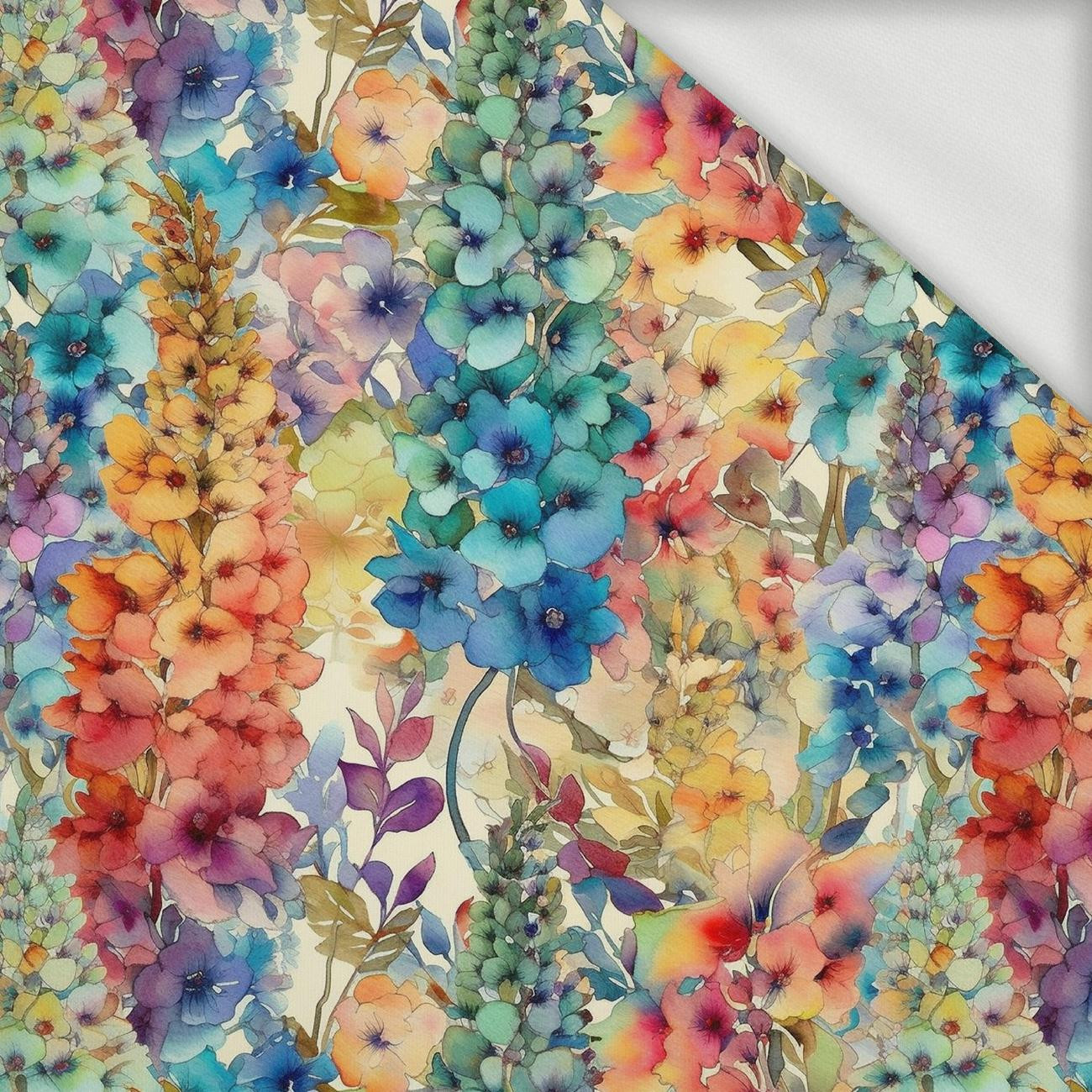 FLOWERS WZ.40 - dresówka pętelkowa