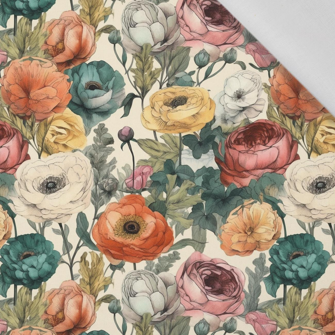 FLOWERS WZ.54 - tkanina wiskozowa