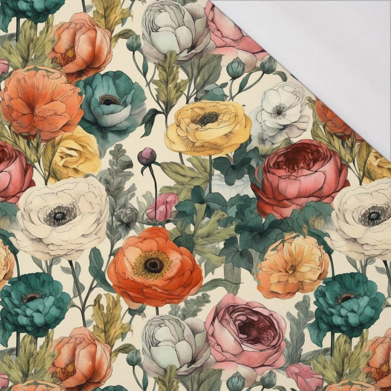 FLOWERS WZ.54 - tkanina szybkoschnąca