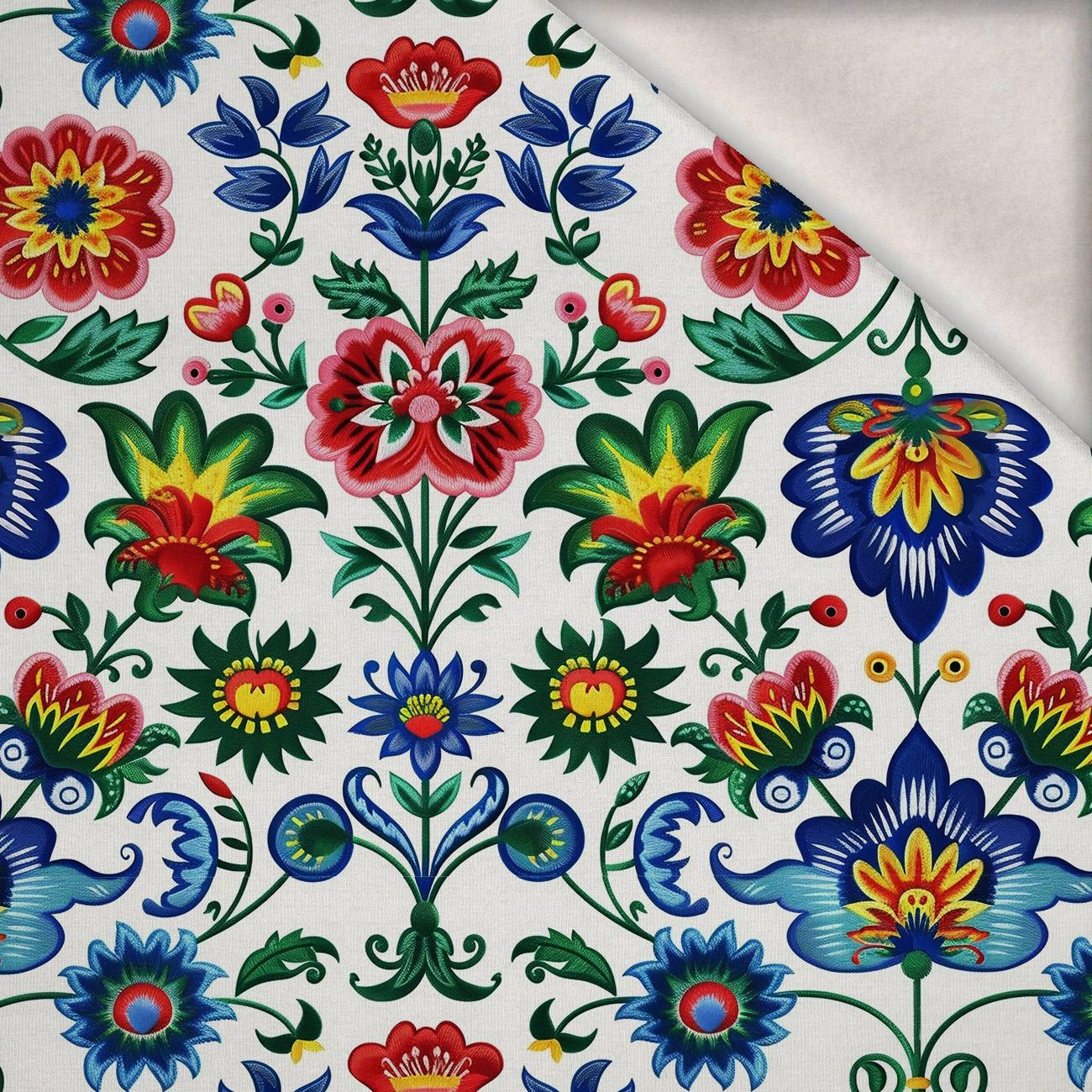 Folk Art wz.4 - dzianina drapana z elastanem ITY Folk Art wz.4 - dzianina drapana z elastanem ITY