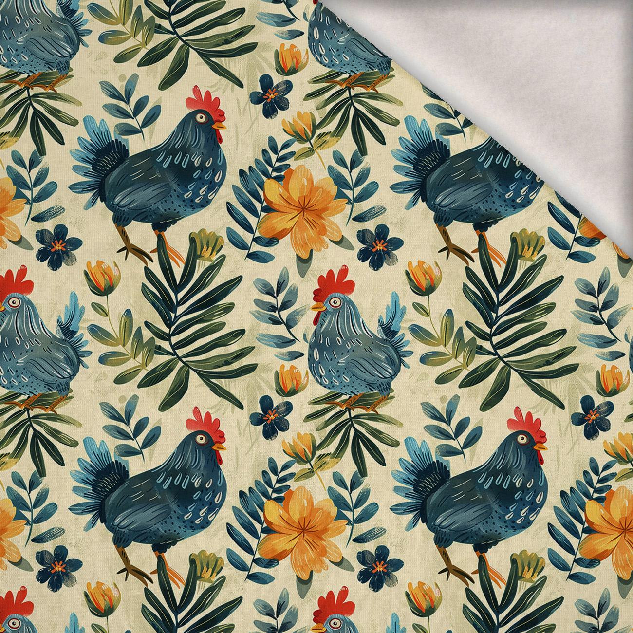 Folk Art wz.8 - dzianina drapana z elastanem ITY Folk Art wz.8 - dzianina drapana z elastanem ITY