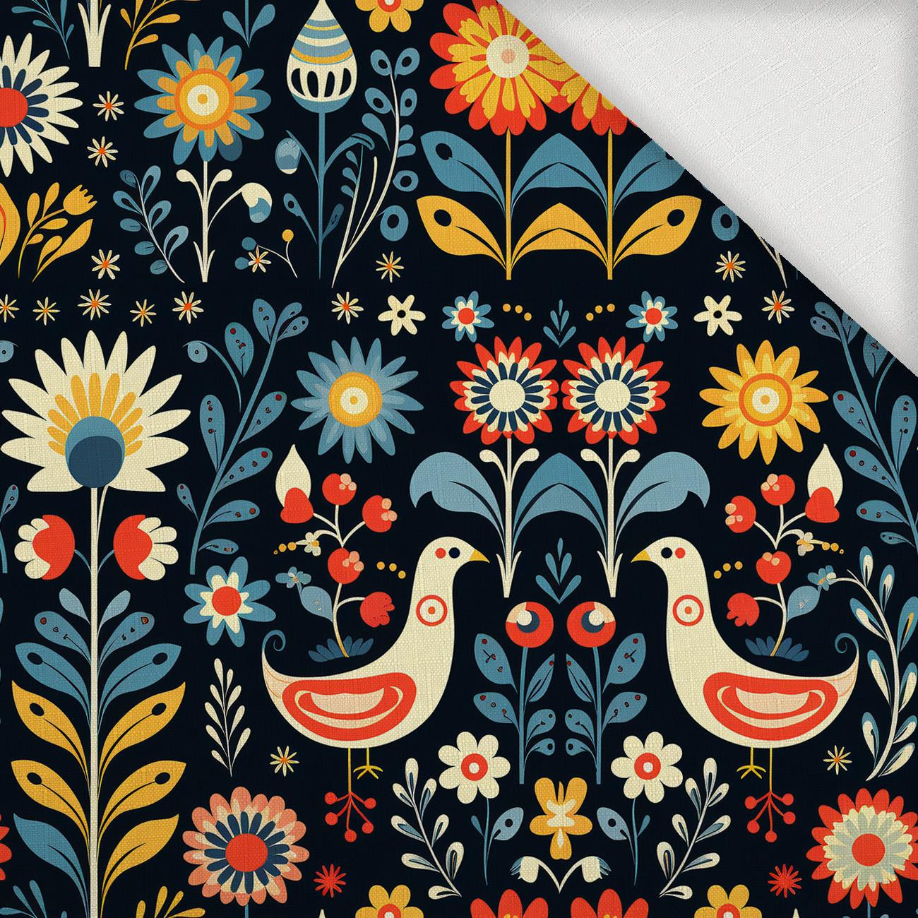 Folk Art wz.9 - Tkanina na obrusy