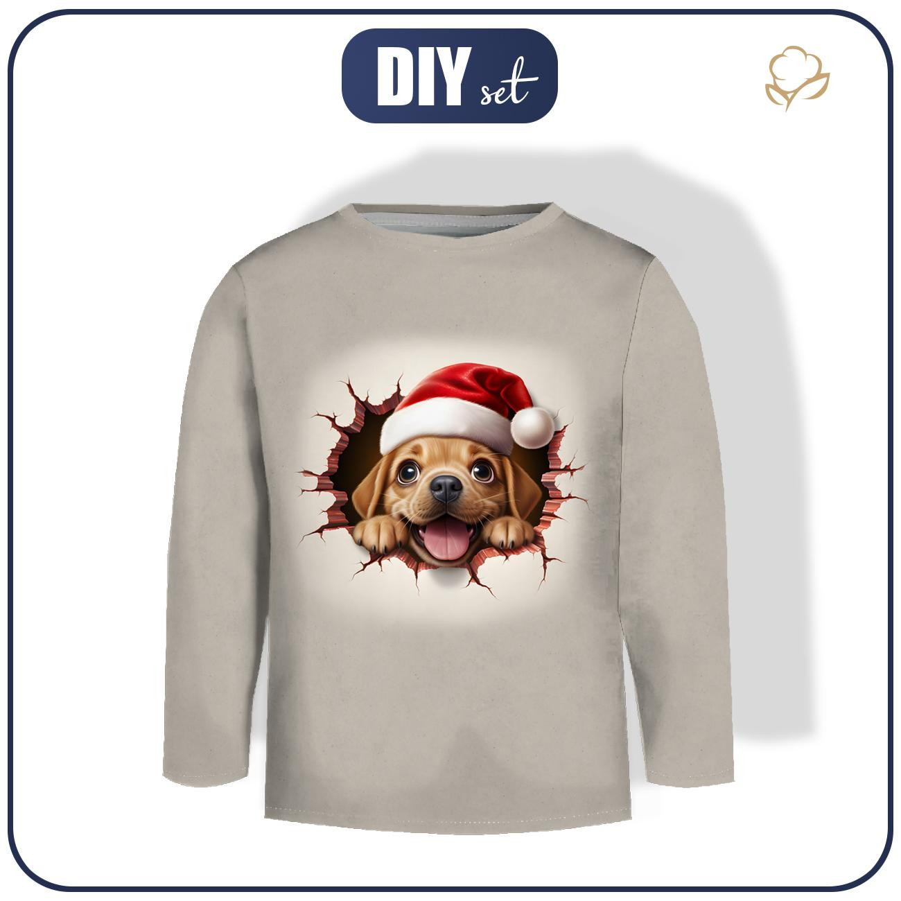 Longsleeve - HAPPY DOG - zestaw do uszycia