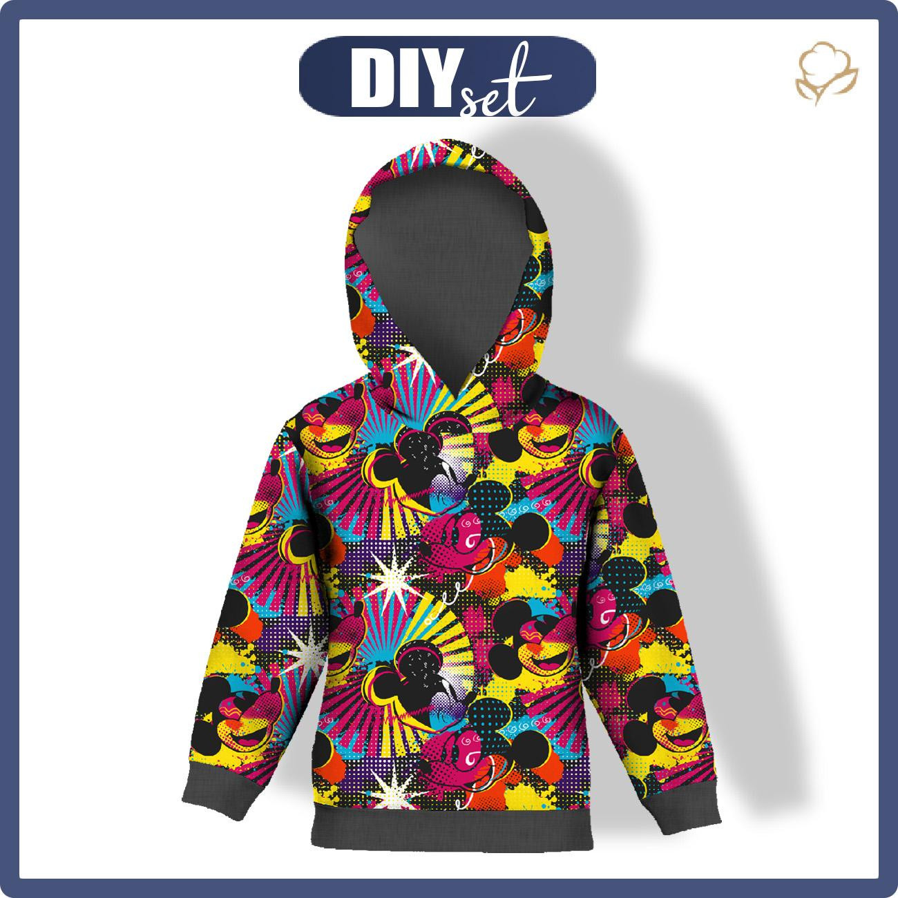 DZIECIĘCA BLUZA Z KAPTUREM (ALEX) - MOUSE WZ.12 - zestaw do uszycia