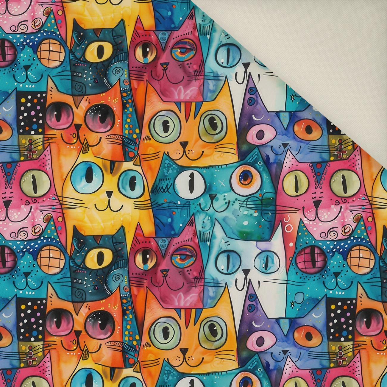 NEON CATS WZ.2- Welur tapicerski