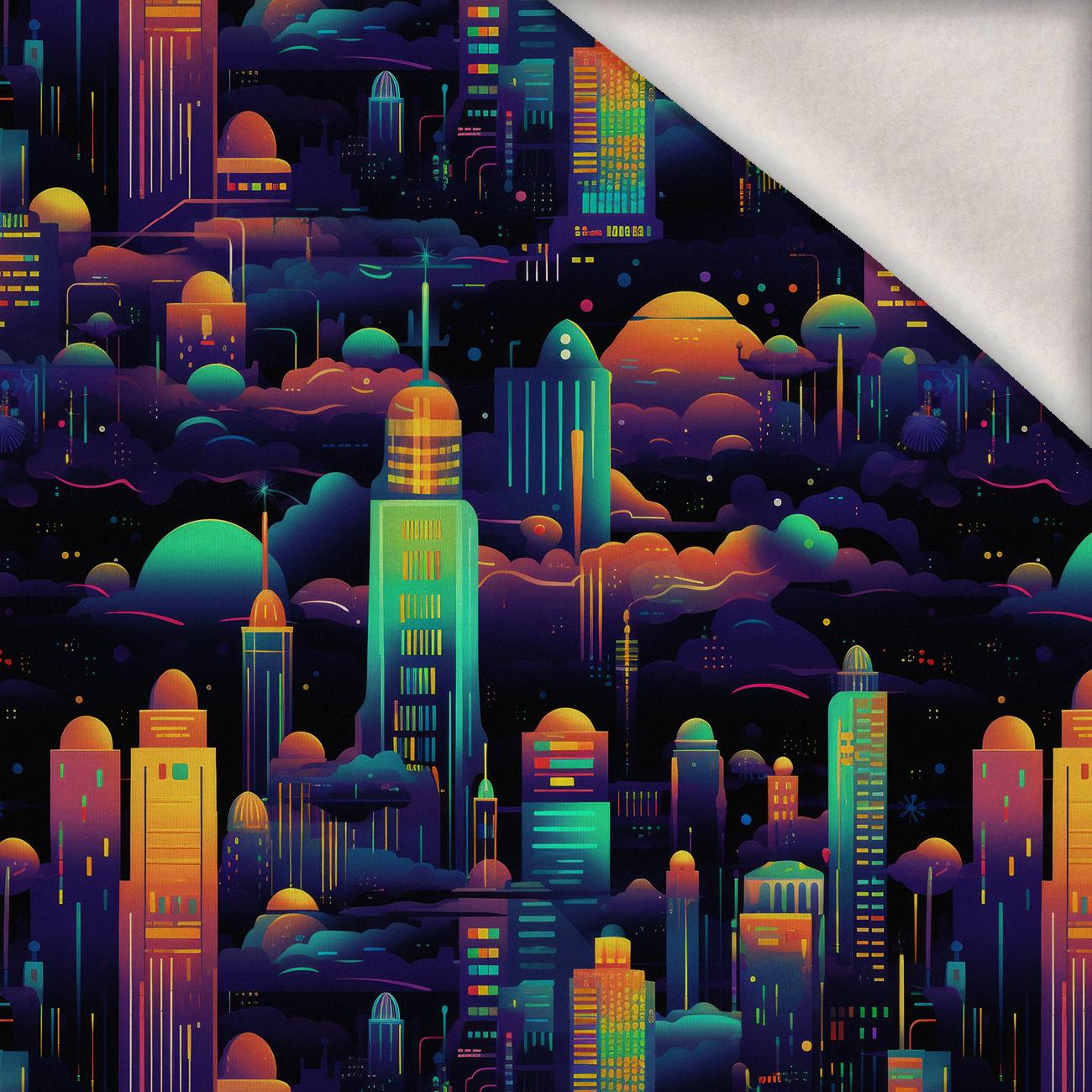 NEON CITY WZ.5 - dzianina drapana z elastanem ITY NEON CITY WZ.5 - dzianina drapana z elastanem ITY