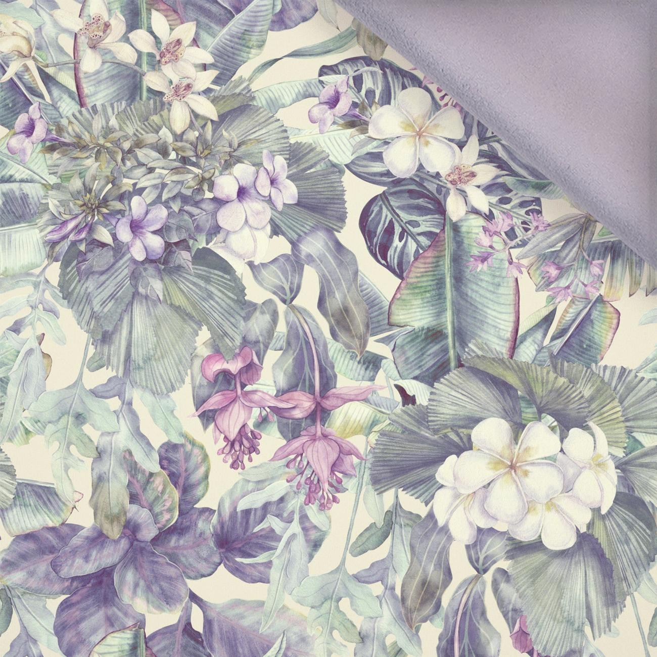 PURPLE FLORAL - softshell
