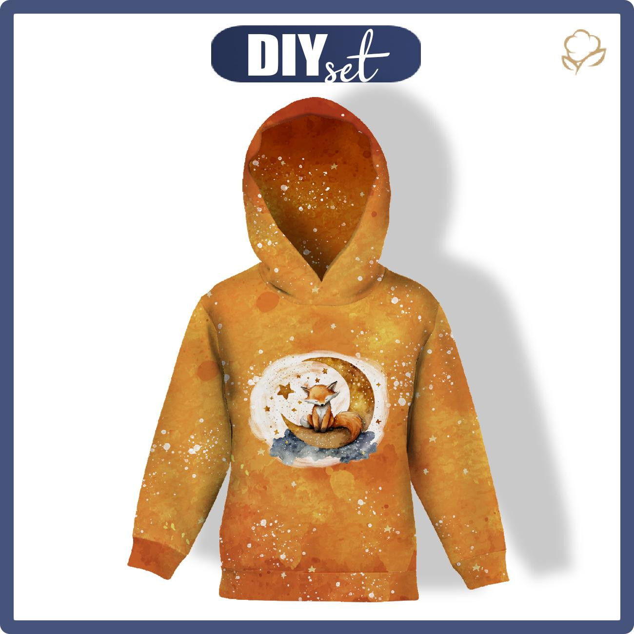 DZIECIĘCA BLUZA Z KAPTUREM (ALEX) - SLEEPING FOX WZ. 2 - zestaw do uszycia