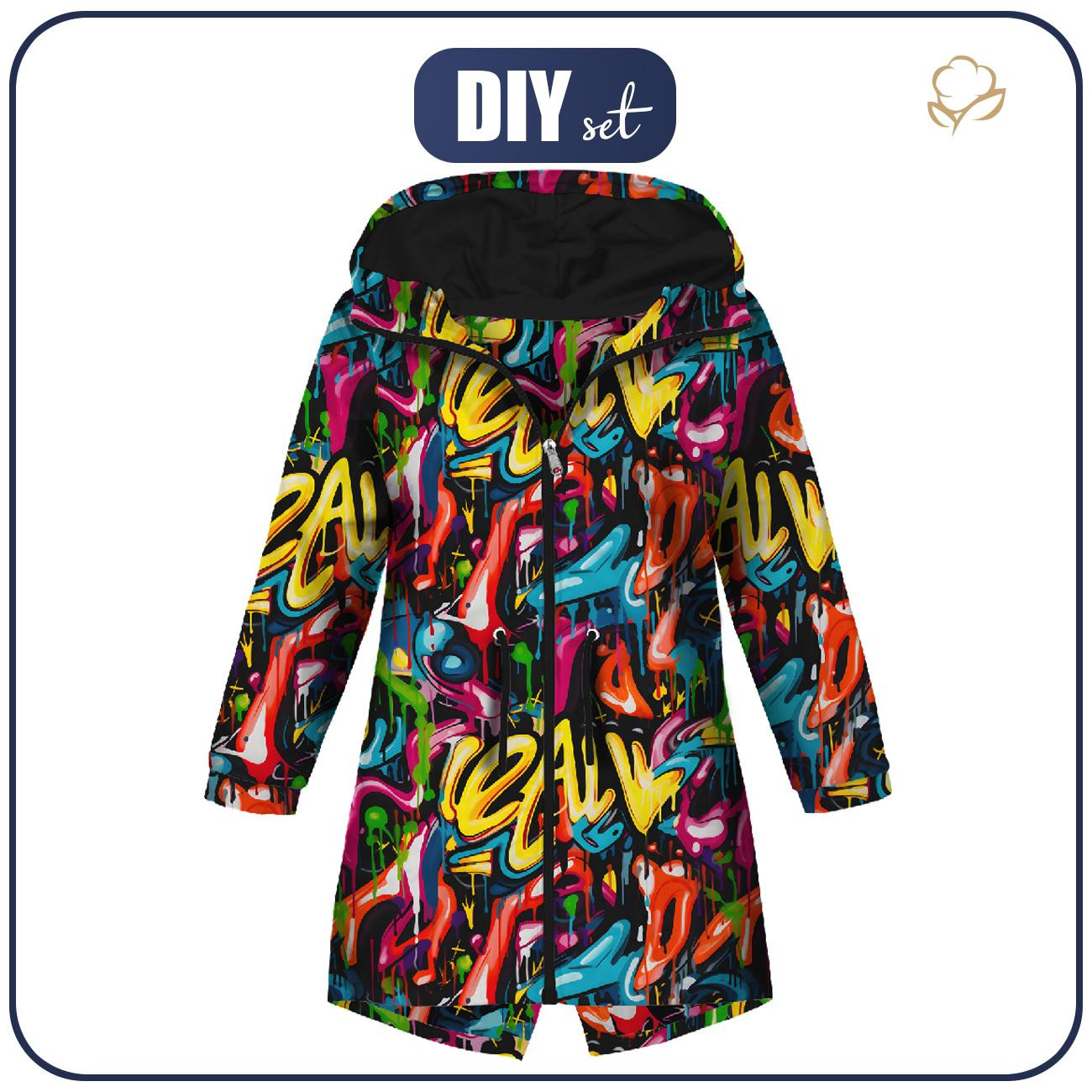 PARKA DZIECIĘCA (ARIEL) - STREET GRAFFITI wz.7 - zestaw do uszycia