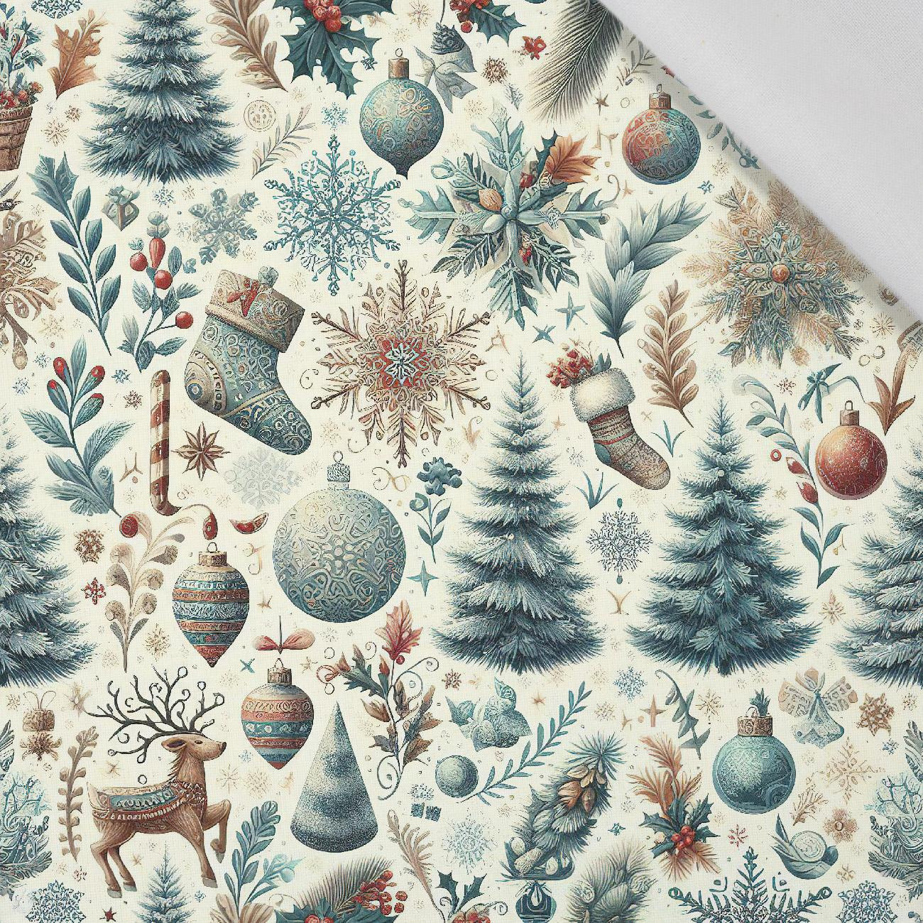 Vintage Christmas wz.26 - tkanina bawełniana