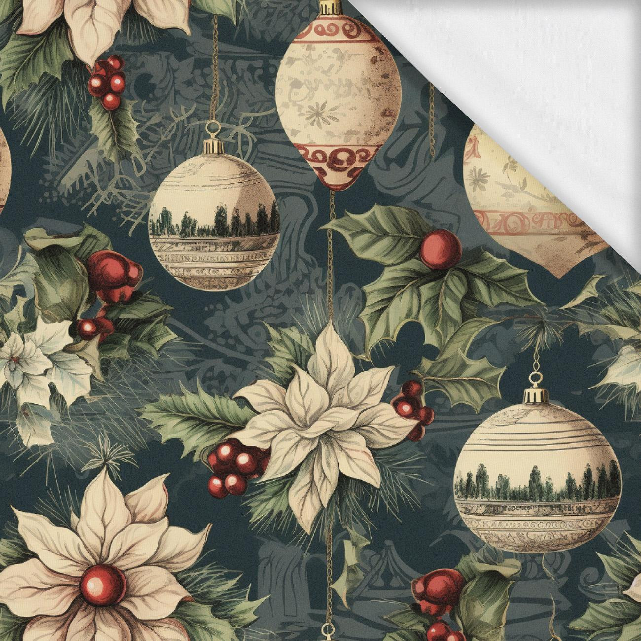 Vintage Christmas wz.9- single jersey z elastanem ITY