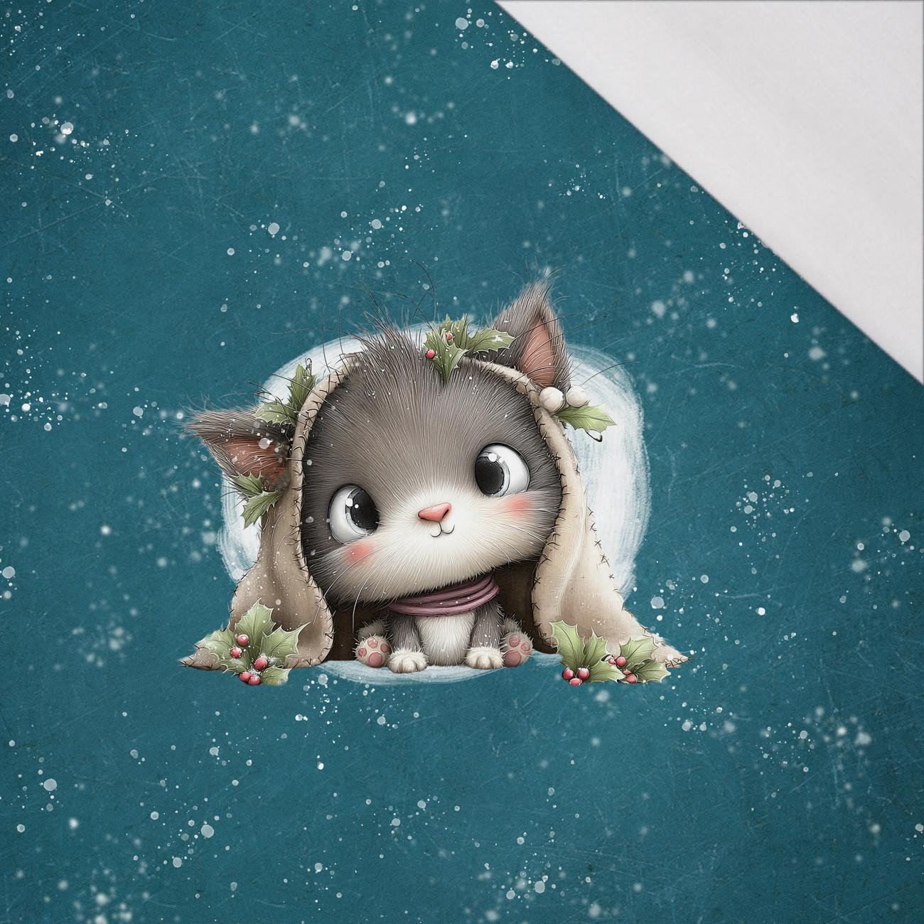 WINTER ANIMALS wz.19 - panel (60cm x 50cm) SINGLE JERSEY