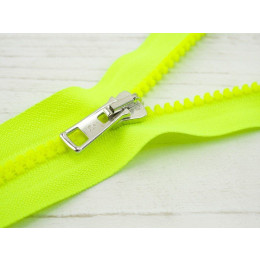 Zamek kostka 50cm rozdzielczy - neon żółty