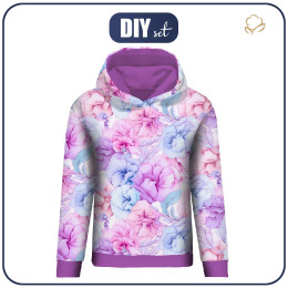 BLUZA DAMSKA (POLA) CLASSIC Z KAPTUREM - ALCOHOL PASTEL WZ.2- zestaw do uszycia