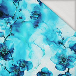 ALCOHOL PASTEL INK wz.7 blue - Jersey wiskozowy
