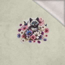 ANIMALS CUTE wz.8 - panel (60cm x 50cm) dzianina drapana z elastanem ITY