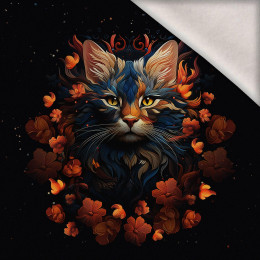 ANIMALS MANDALA wz.3 (CAT) - PANEL (75cm x 80cm) dzianina drapana z elastanem ITY