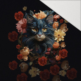 ANIMALS MANDALA wz.7 (cat) - panel (75cm x 80cm)  Hydrofobowa dzianina drapana 