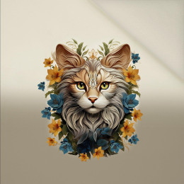 ANIMALS MANDALA wz.9 - panel (60cm x 50cm) - Welur tapicerski