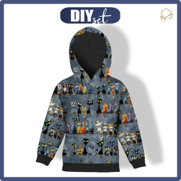 DZIECIĘCA BLUZA Z KAPTUREM (ALEX) - ANIMALS WZ.12 - zestaw do uszycia (122/128)