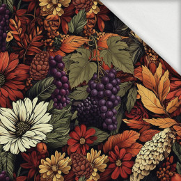 AUTUMN FLOWERS wz.21 - dzianina pętelkowa z elastanem ITY