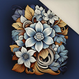 BOUQUET OF FLOWERS WZ.2 - panel (60cm x 50cm) - Welur tapicerski