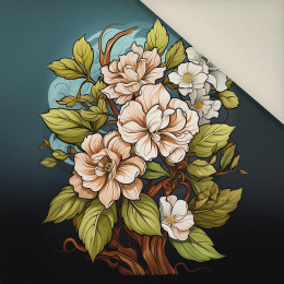 BOUQUET OF FLOWERS WZ.9 - panel (60cm x 50cm) - Welur tapicerski