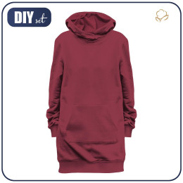 ZESTAW DIY - Bluza kangurka (LUXA) - BORDO