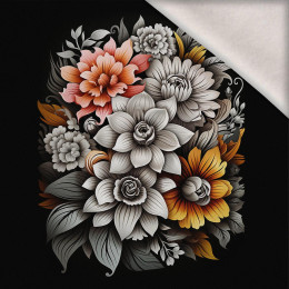 BOUQUET OF FLOWERS WZ.7 - PANEL (75cm x 80cm) dzianina drapana z elastanem ITY