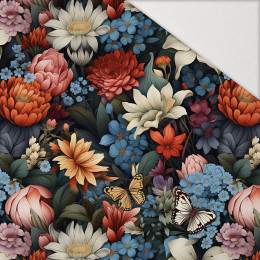 Butterfly & Flowers wz.10 - Hydrofobowa dzianina drapana 