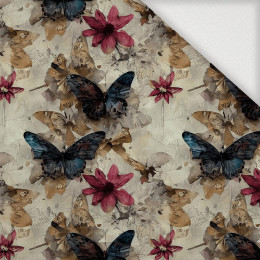 Butterfly & Flowers wz.14 - Tkanina na obrusy