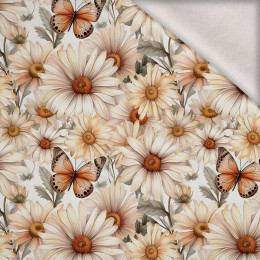 Butterfly & Flowers wz.4 - dzianina drapana z elastanem ITY