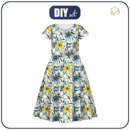 Dziecięca sukienka “Mia” - Butterfly & Flowers wz.8 - zestaw do uszycia