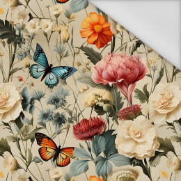 Butterfly & Flowers wz.9 - tkanina wodoodporna