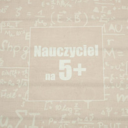 Nauczyciel na 5+ / matematyka - panel tkanina bawełniana