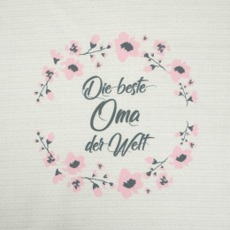 Die beste Oma der Welt/ płótno - panel tkanina bawełniana (50cmx75cm)