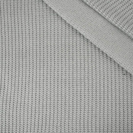 80cm - JASNOSZARY - Dzianina swetrowa bawełniana
